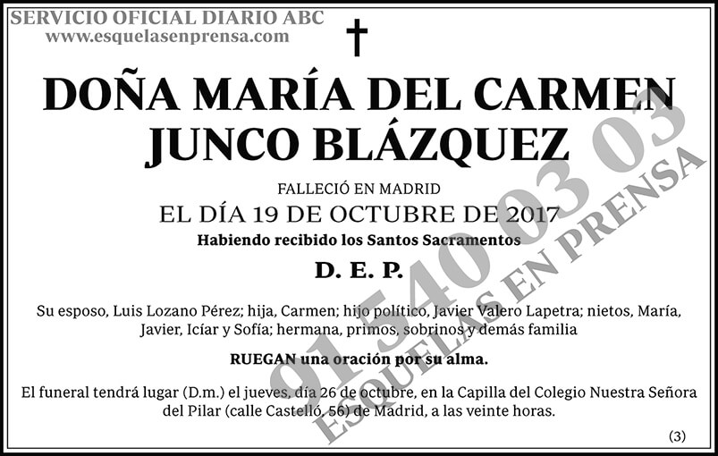 María del Carmen Junco Blázquez